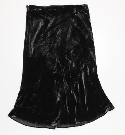 Mint Velvet Women's Black A-Line Midi Skirt