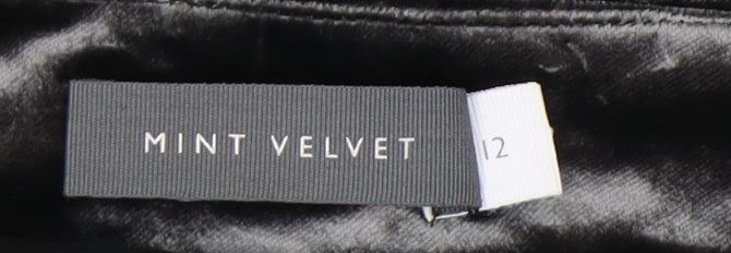 Mint Velvet Women's Black A-Line Midi Skirt