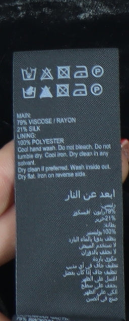 Mint Velvet Women's Black A-Line Midi Skirt