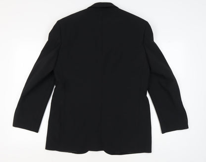 Mens UK Size 40 Marks and Spencer Regular Black Suit Tuxedo