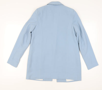 River Island Women's Blue Blazer UK 8 Double-Breasted