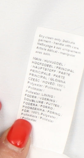 River Island Women's Blue Blazer UK 8 Double-Breasted