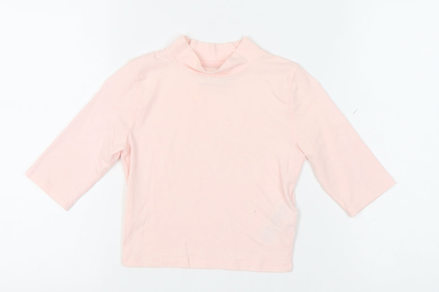 Abercrombie Kids Girls Pink XL Mock Neck 3/4 Sleeve Top