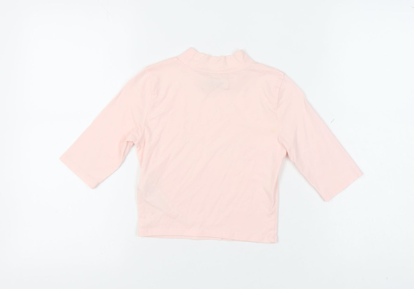 Abercrombie Kids Girls Pink XL Mock Neck 3/4 Sleeve Top