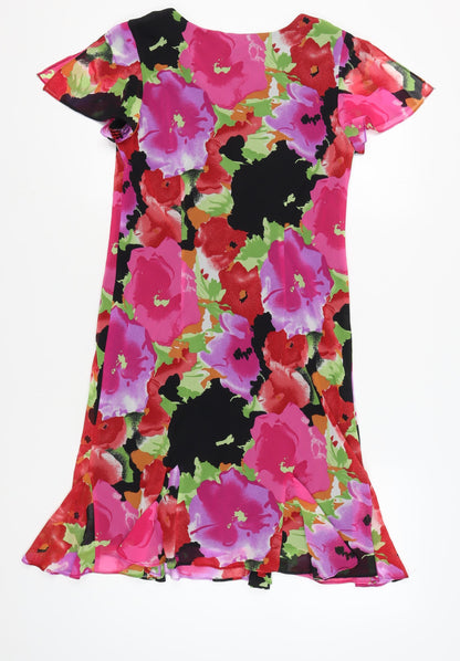Positive Attitude Women’s Multicoloured Floral Dress Size 12