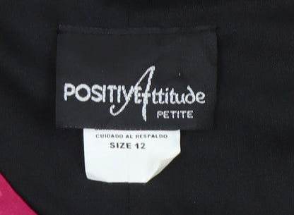 Positive Attitude Women’s Multicoloured Floral Dress Size 12