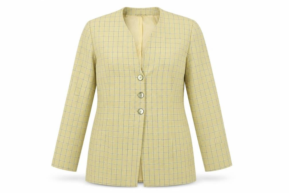Womens UK Size 12 Jacques Vert Regular Yellow Blazer