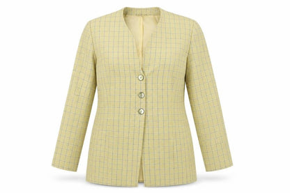 Womens UK Size 12 Jacques Vert Regular Yellow Blazer