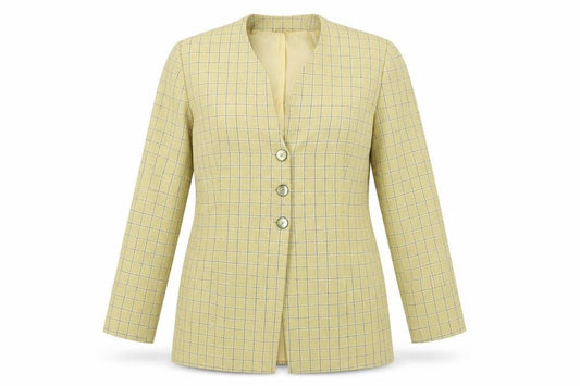 Womens UK Size 12 Jacques Vert Regular Yellow Blazer
