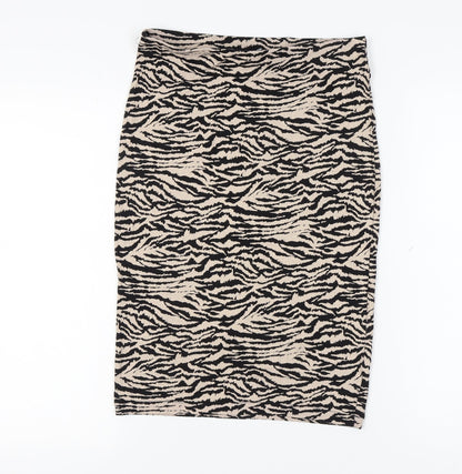 Dorothy Perkins Women's Animal Print Pencil Skirt 10