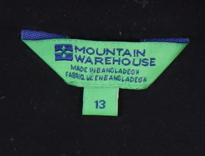 Mountain Warehouse Boys' Black Fleece Jacket Size 13 Years