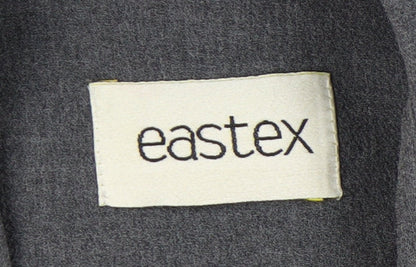 Womens UK Size 10 Eastex Grey Basic Button-Up
