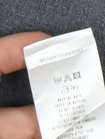 Womens UK Size 10 Eastex Grey Basic Button-Up