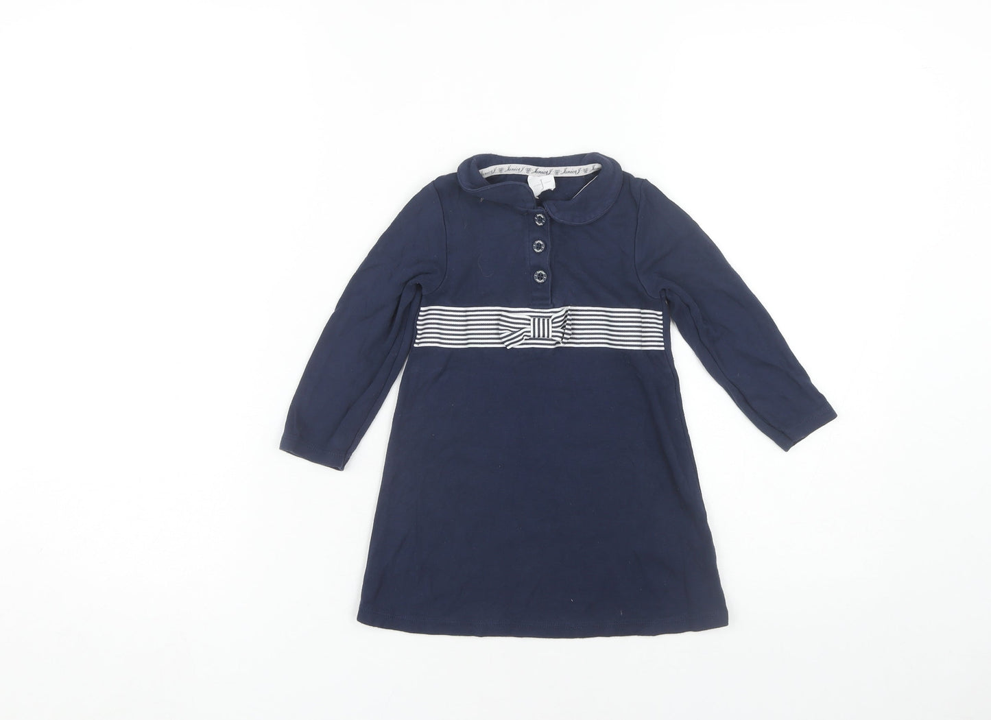 Jasper Conran Girls Blue Shirt Dress 18-24 Months