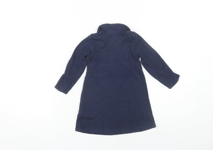 Jasper Conran Girls Blue Shirt Dress 18-24 Months