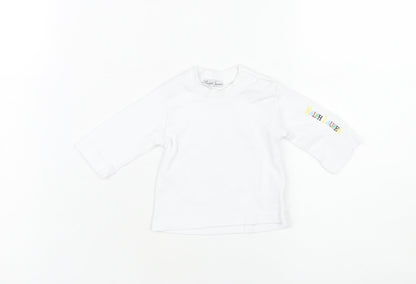 Ralph Lauren Unisex Baby White Long Sleeve Top