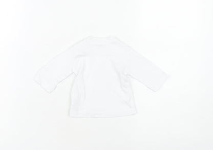 Ralph Lauren Unisex Baby White Long Sleeve Top
