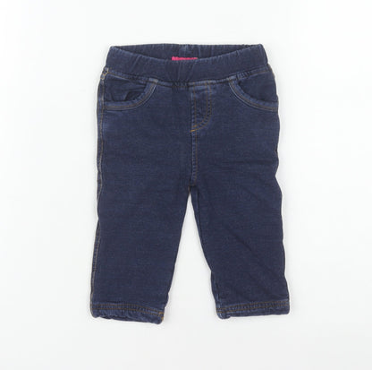 Joules Unisex Baby Blue Jogger Jeans, 9-12 Months, Elastic Waist