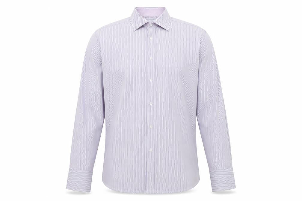 Mens UK Collar Size 15.5 Jeff Banks Smart Purple  Dress Shirt