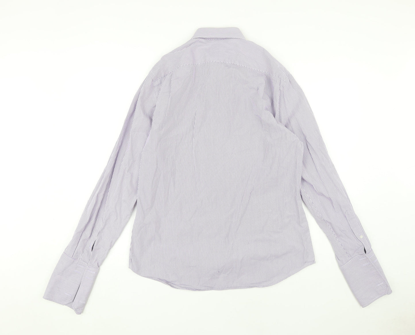 Mens UK Collar Size 15.5 Jeff Banks Smart Purple  Dress Shirt