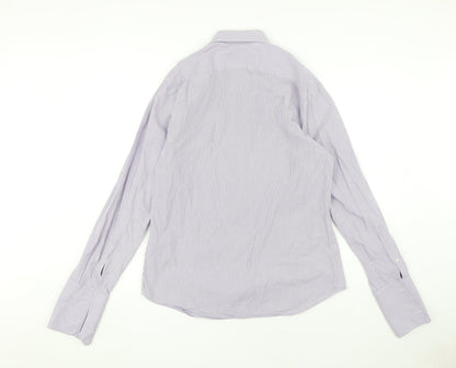 Mens UK Collar Size 15.5 Jeff Banks Smart Purple  Dress Shirt