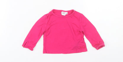 Ted Baker Unisex Baby Pink Long Sleeve T-Shirt 0-3 Months