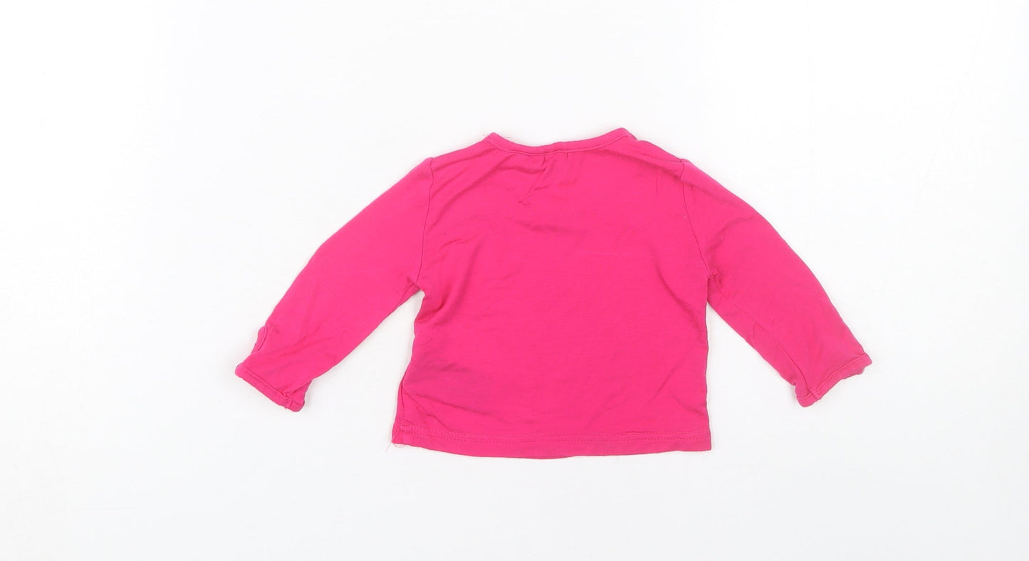 Ted Baker Unisex Baby Pink Long Sleeve T-Shirt 0-3 Months