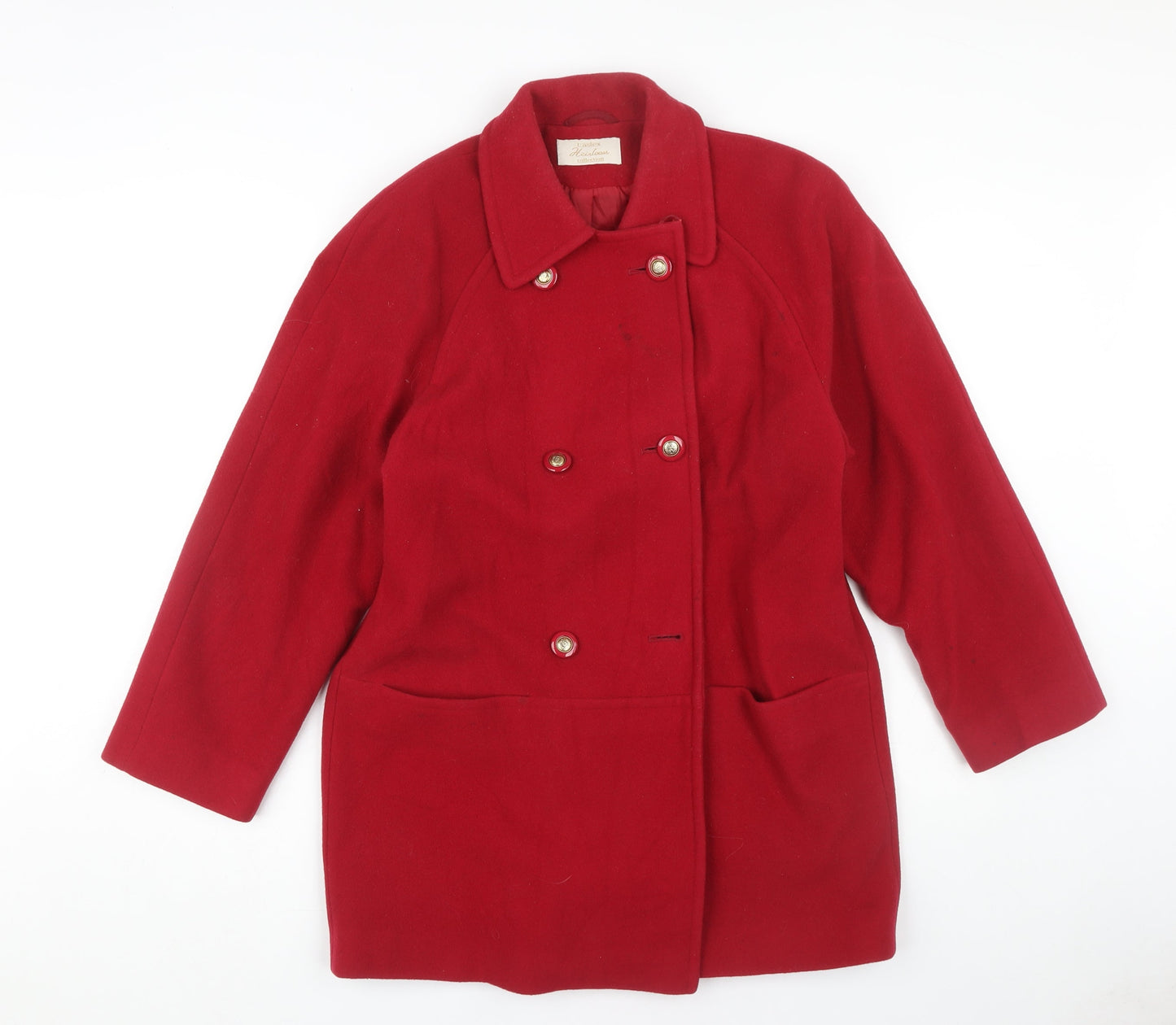 Womens UK Size 12 Eastex Red Basic Coat