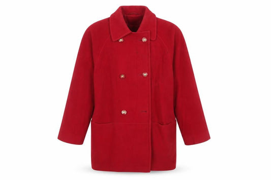 Womens UK Size 12 Eastex Red Basic Coat