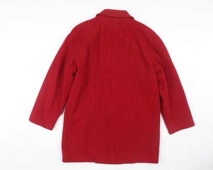Womens UK Size 12 Eastex Red Basic Coat