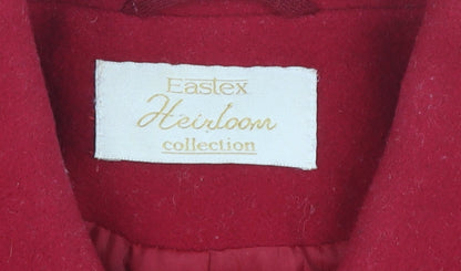 Womens UK Size 12 Eastex Red Basic Coat