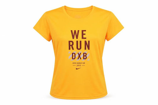 Womens UK Size S Nike Orange Running & Jogging T-Shirt