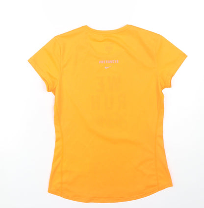 Nike Women's Orange Running T-Shirt S