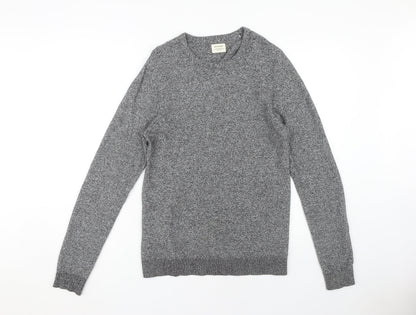 Jack & Jones Men's Grey Pullover Jumper Size S