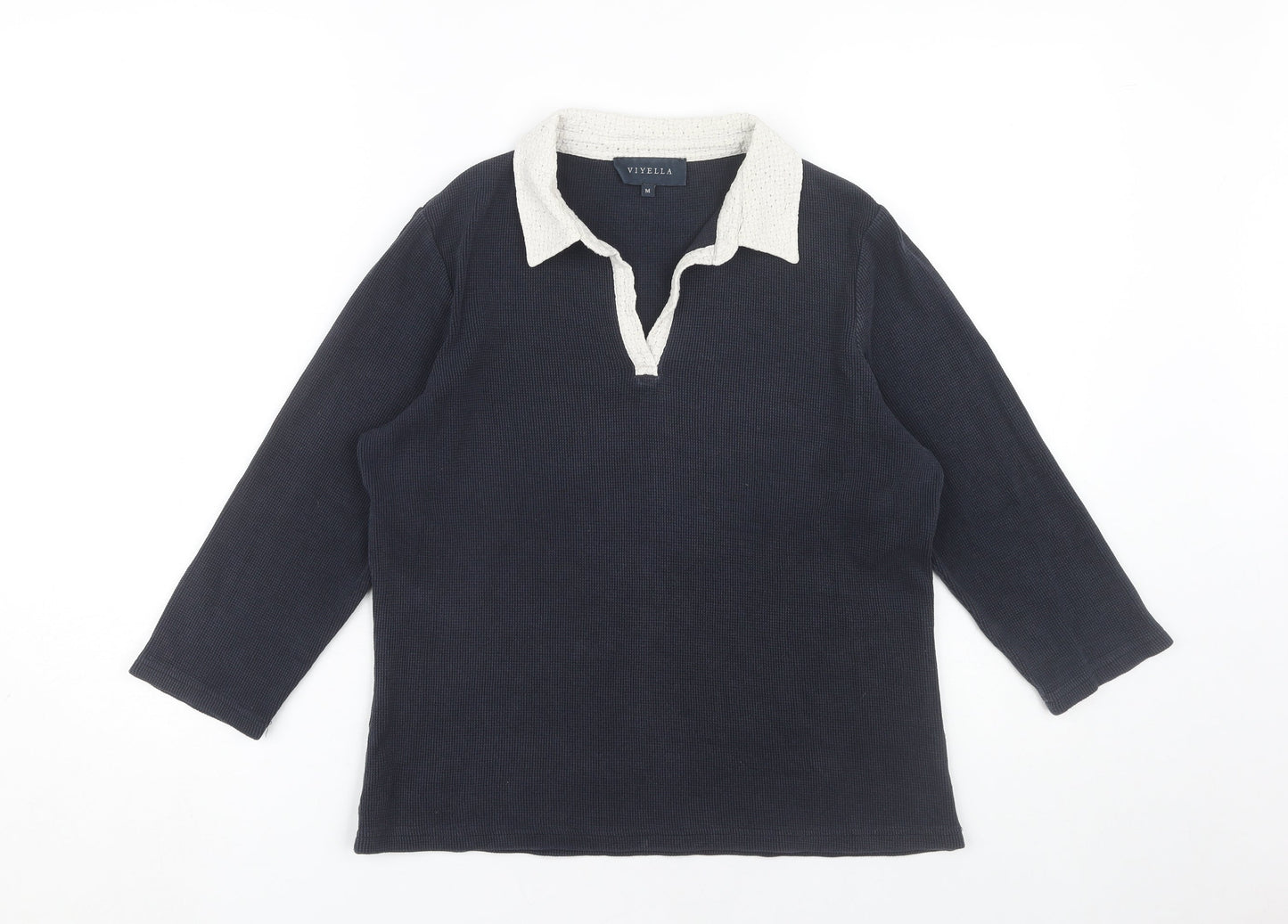 Unisex Adults UK Size M Viyella Blue Basic Polo