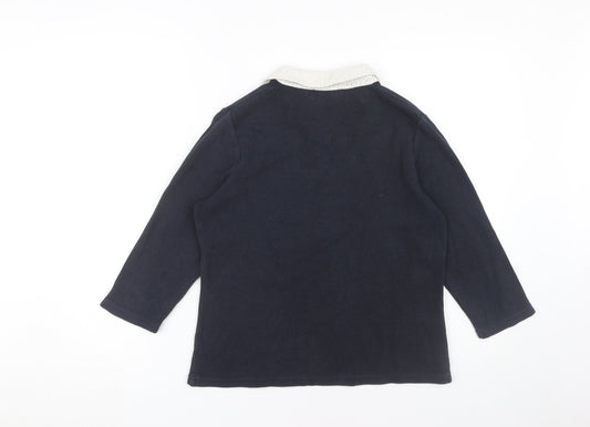 Unisex Adults UK Size M Viyella Blue Basic Polo