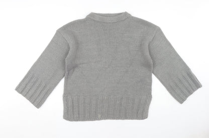Womens UK Size S Firetrap Grey Pullover Jumper