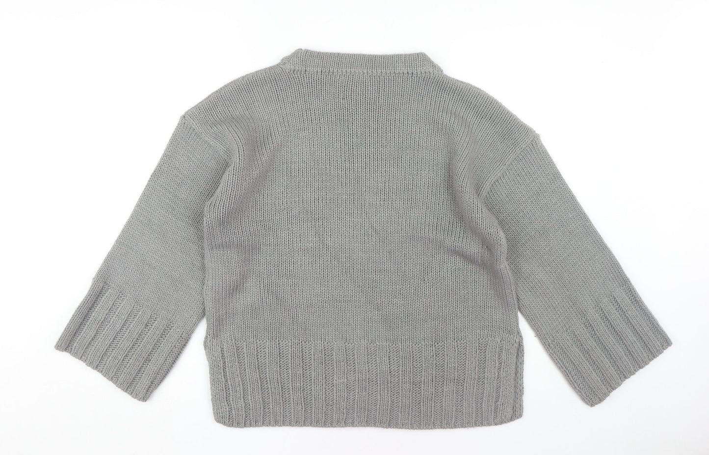 Womens UK Size S Firetrap Grey Pullover Jumper