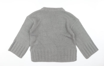 Womens UK Size S Firetrap Grey Pullover Jumper