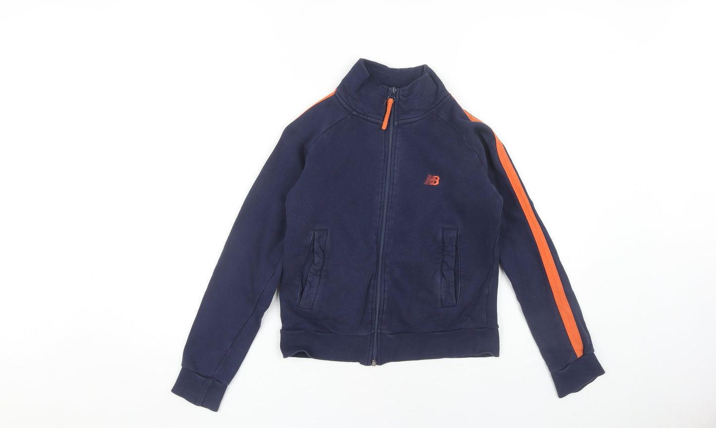 New Balance Boys Blue XS Full Zip Sweatshirt