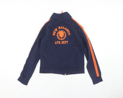 New Balance Boys Blue XS Full Zip Sweatshirt