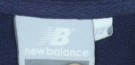 New Balance Boys Blue XS Full Zip Sweatshirt