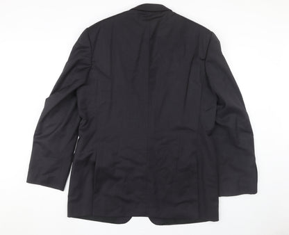 Mens UK Size 44 Jaeger Regular Black Suit Jacket