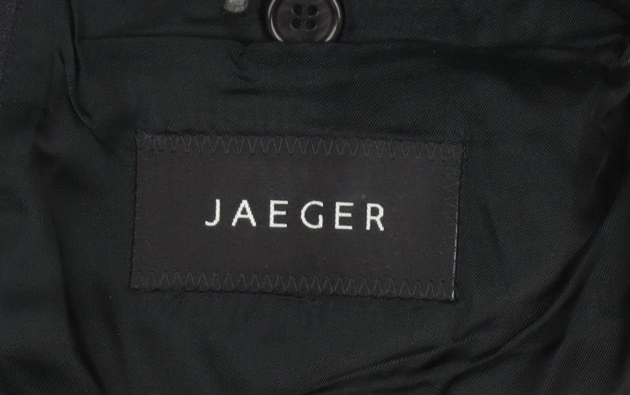 Mens UK Size 44 Jaeger Regular Black Suit Jacket