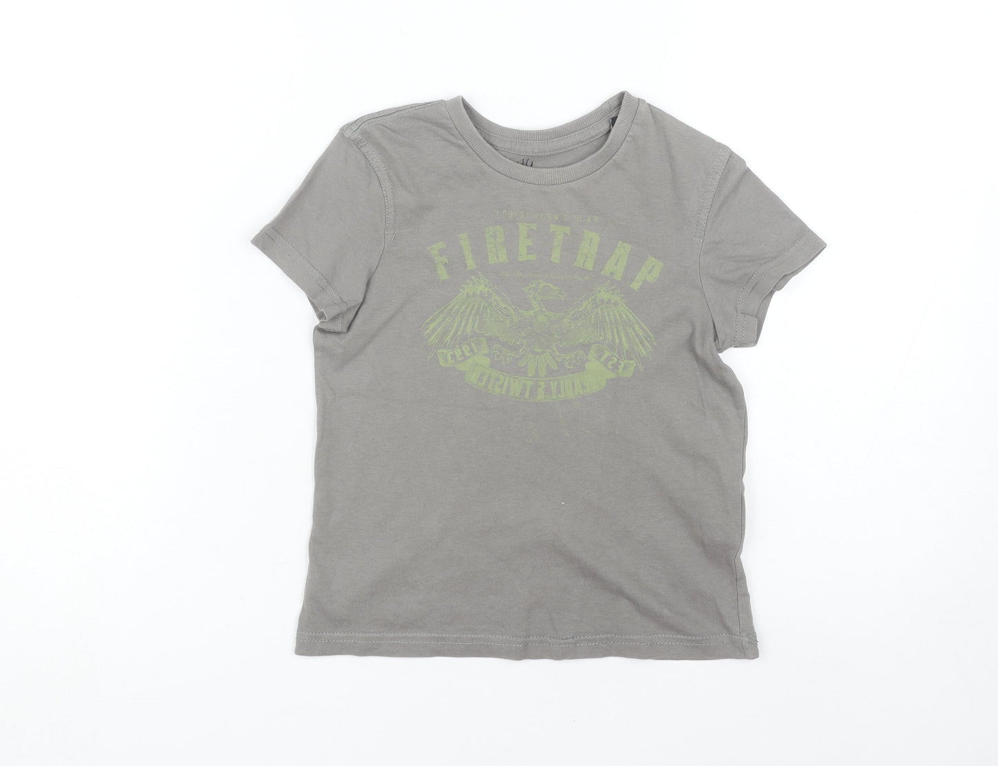 Firetrap Boys Grey Graphic Print T-Shirt 5-6 Years