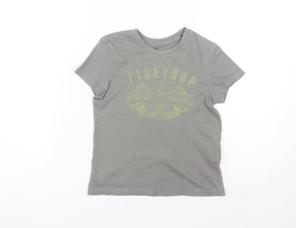 Firetrap Boys Grey Graphic Print T-Shirt 5-6 Years