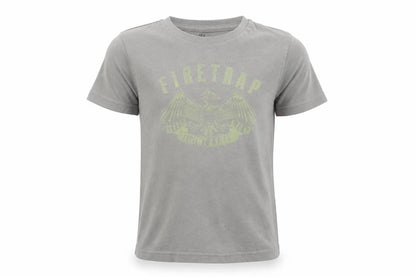 Firetrap Boys Grey Graphic Print T-Shirt 5-6 Years