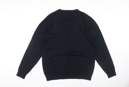 Next Men's Black XL V-Neck Pullover Jumper