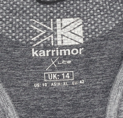 Karrimor Women's Grey Tank Top - Size 14 for Gym & Running
