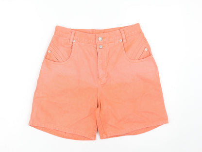 Jordache Orange High-Rise Chino Women's Shorts Size 8